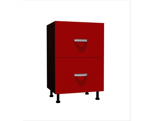 Corp inferior 50 cu 2 sertare metalice greutate Zebra rosu Corp inferior 50 cu 2 sertare metalice greutate Zebra rosu